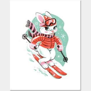 Ski Bunny Posters and Art